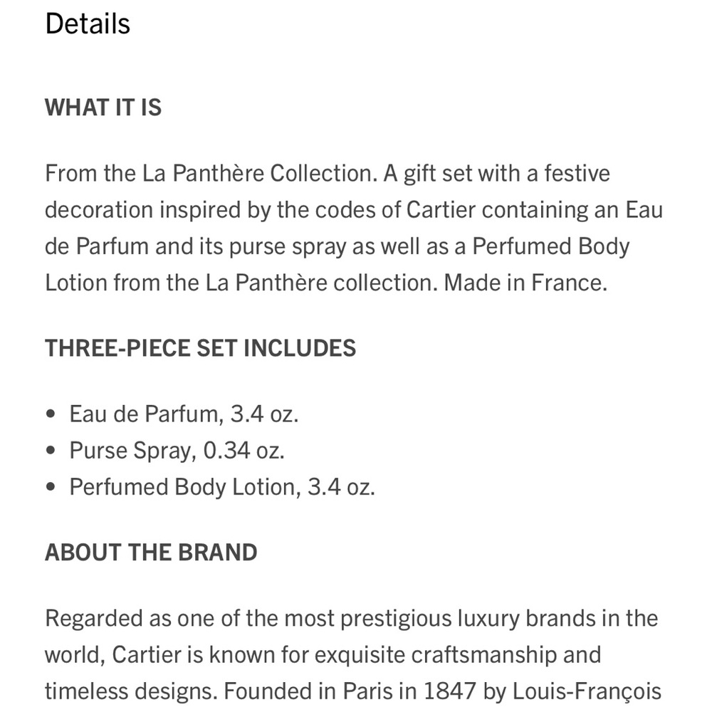Cartier La Panthère Fragrance Gift Trio in Red and Gold - Picture 5 of 5